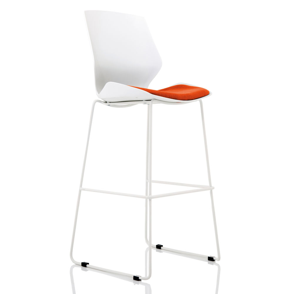 Florence High Stool Tabasco Orange/White KCUP1543