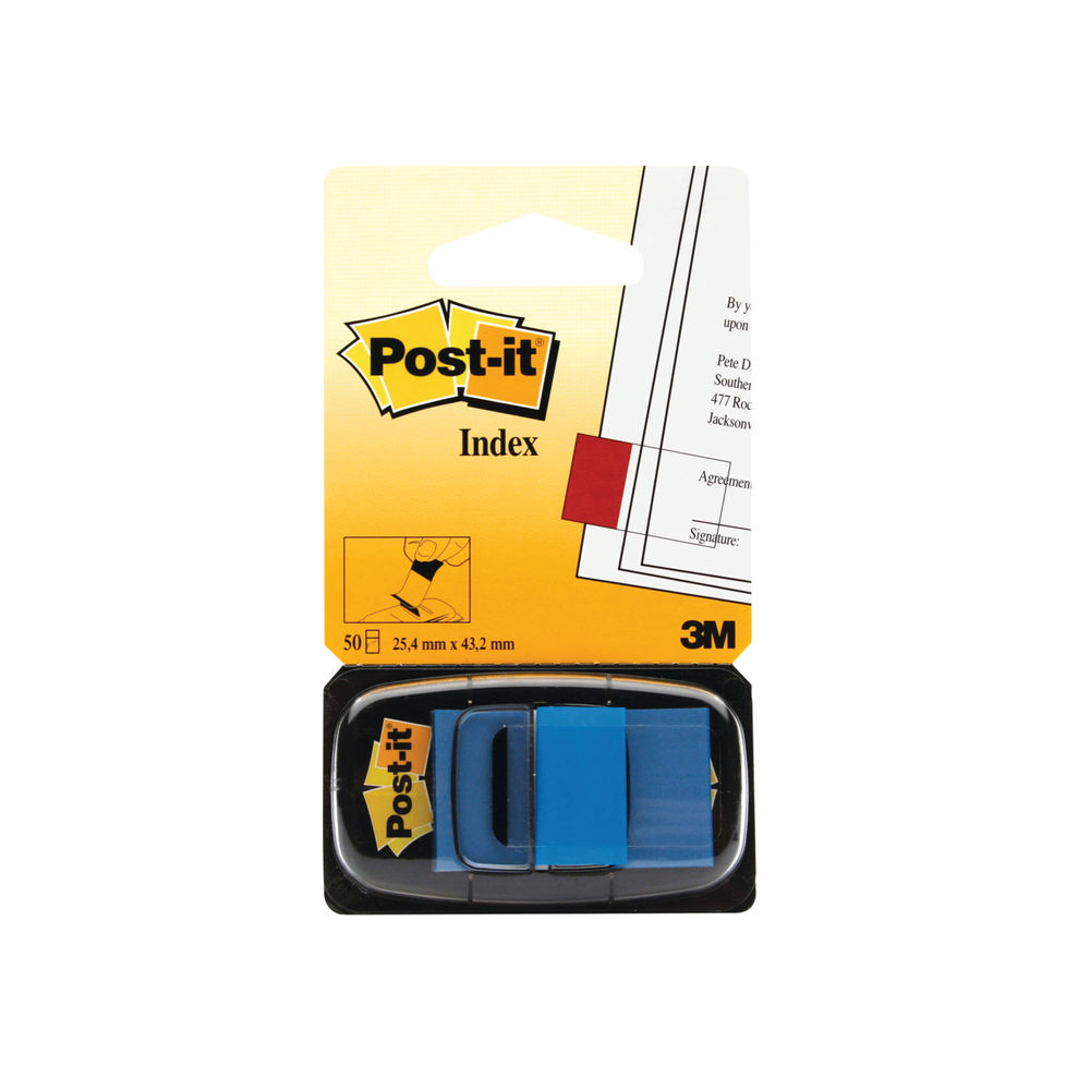 Post-it 25mm Blue Index Tabs, Pack of 600 | 680-2