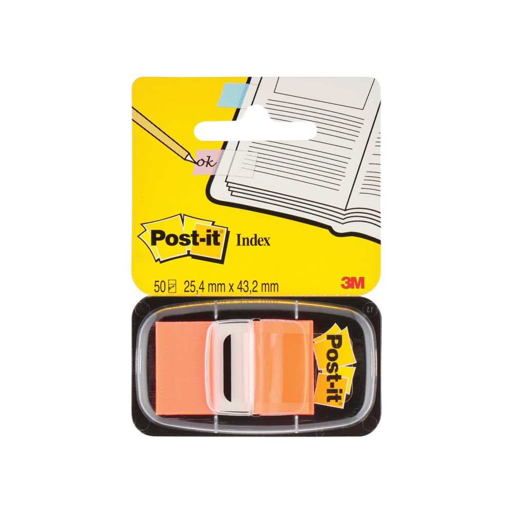 Post-It Orange Index Tabs (Pack of 600)