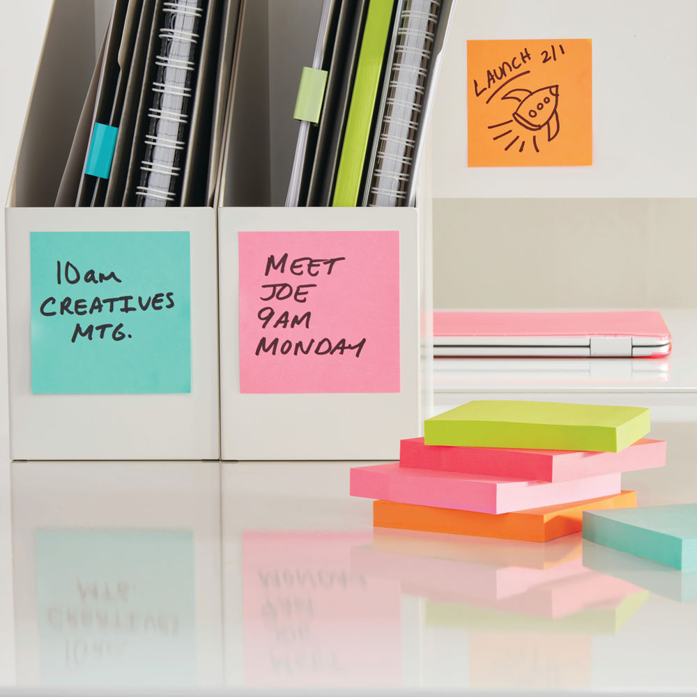 Post-it Notes 76x76mm Energetic (Pack of 8 + 4 FOC)