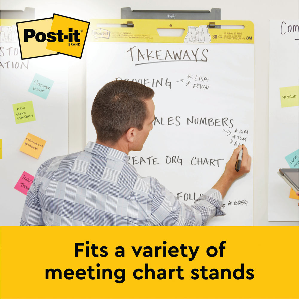 Post-It Tabletop Meeting Chart Refill Pad 500 x 580mm (Pack of 2)