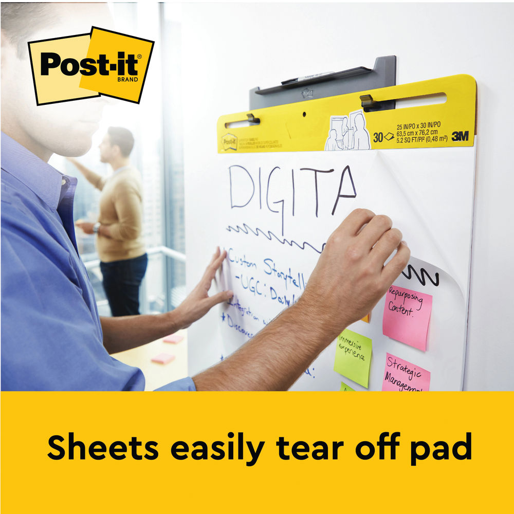 Post-It Tabletop Meeting Chart Refill Pad 635 x 775mm (Pack of 6)