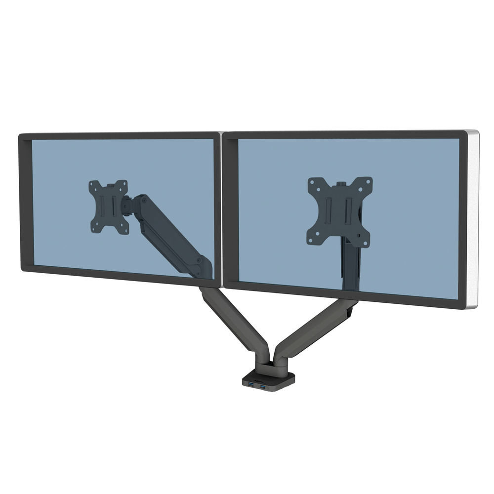 Fellowes Platinum Series Dual Monitor Arm Black 8042501