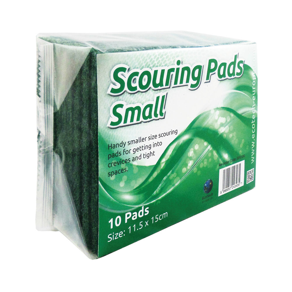 Economy Scourer Flat 150x115mm Green (Pack of 10) VOW/SC.01/10