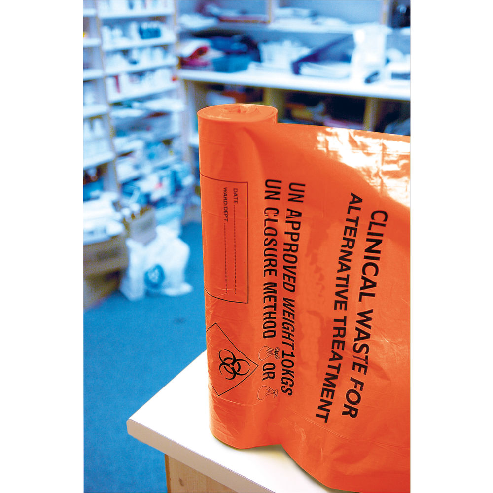 Polyco Heavy Duty Orange Waste Sacks (Pack of 100)