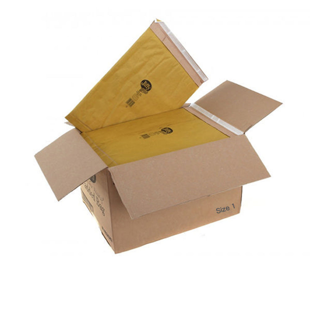 Jiffy Size 1 Gold Padded Bags Pack Of 100 Jpb