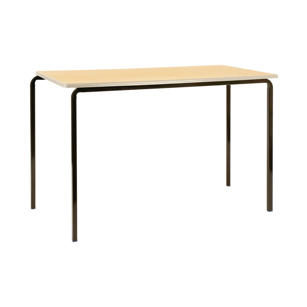 Jemini Polyurethane Edged Class Table 1100x550x710mm Beech/Silver (Pack of 4) KF74570