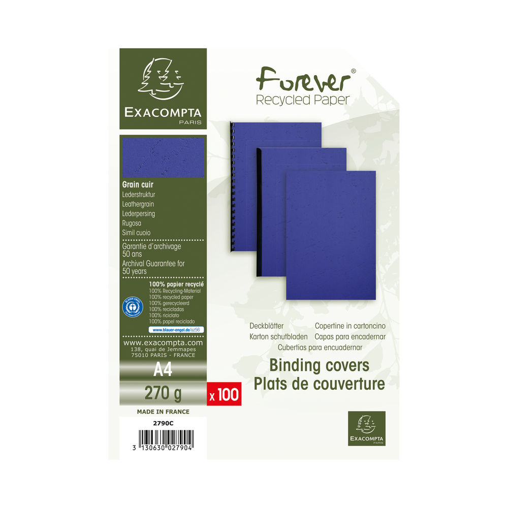 Forever Cover Leather A4 Dark Blue x5 Pack of 500 2790C