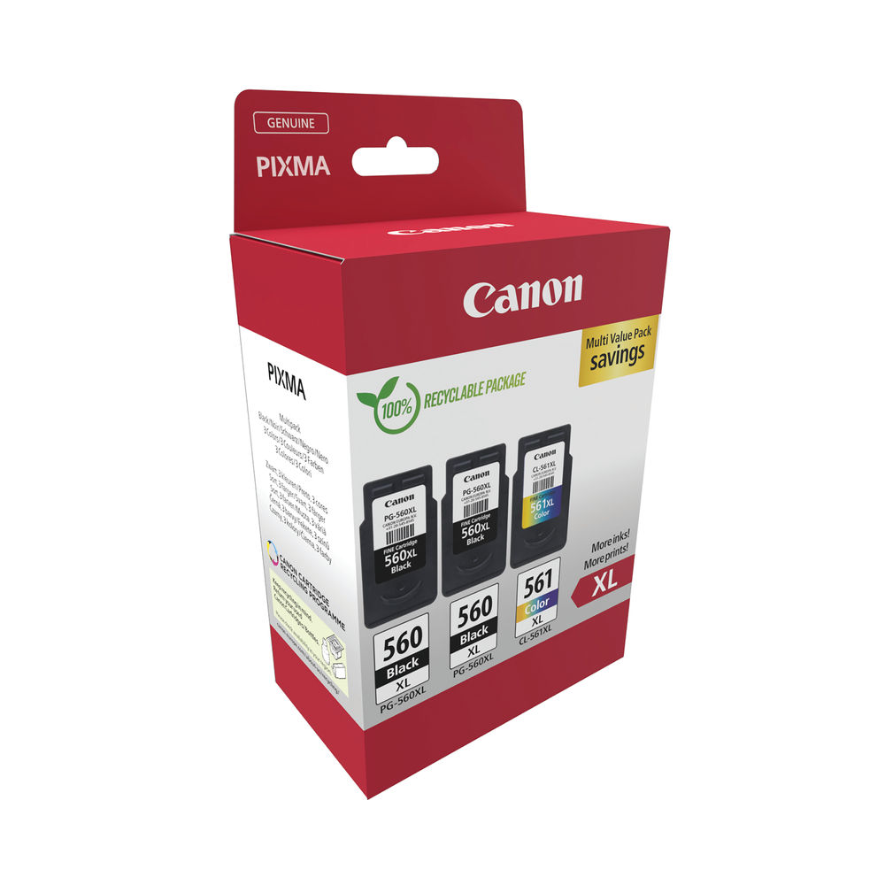 Canon PG-560XL x2/CL-561XL Inkjet Cartridge High Yield Black/Colour