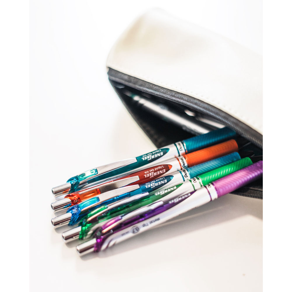 Pentel EnerGel Xm Assorted Retractable Rollerball Pens (Pack of 12)