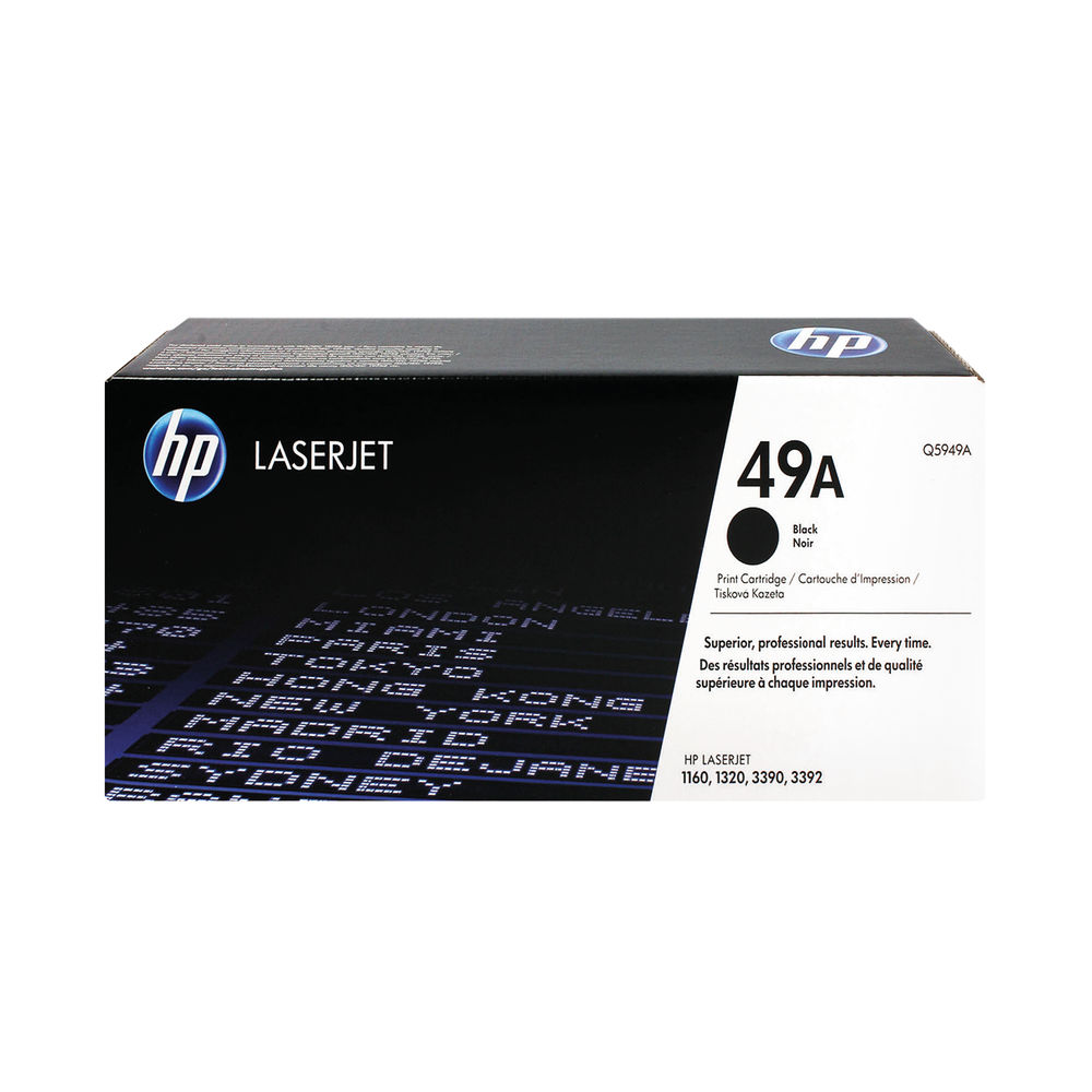 HP 49A Black LaserJet Toner Cartridge | Q5949A