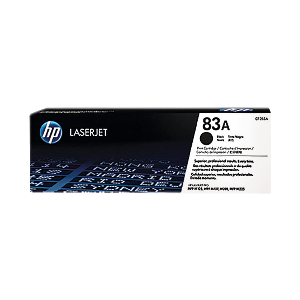 HP 83A Black Laserjet Toner Cartridge | CF283A