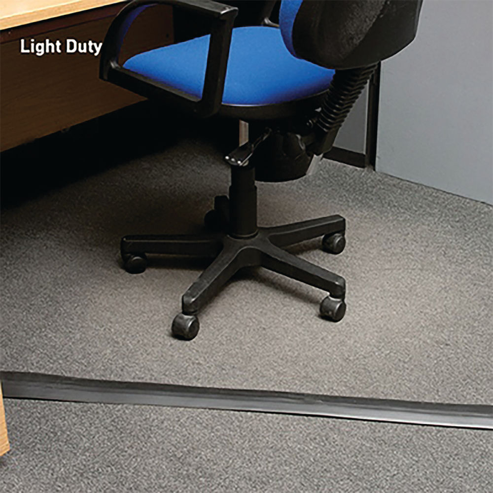 D-Line Black Light Duty Floor Cable Cover 60mm Wide 9m Long