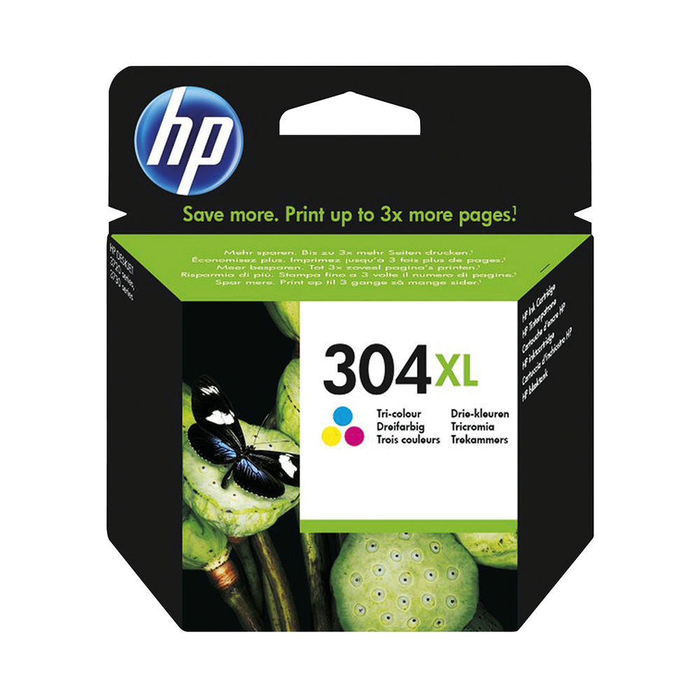 HP 304XL Tri Colour Ink Cartridge N9K07AE