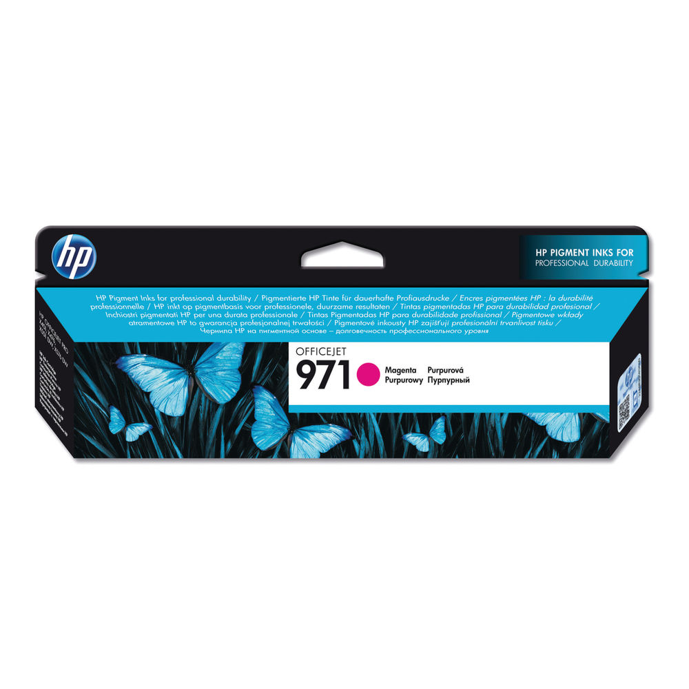 HP 971 OfficeJet Ink Cartridge Magenta CN623AE