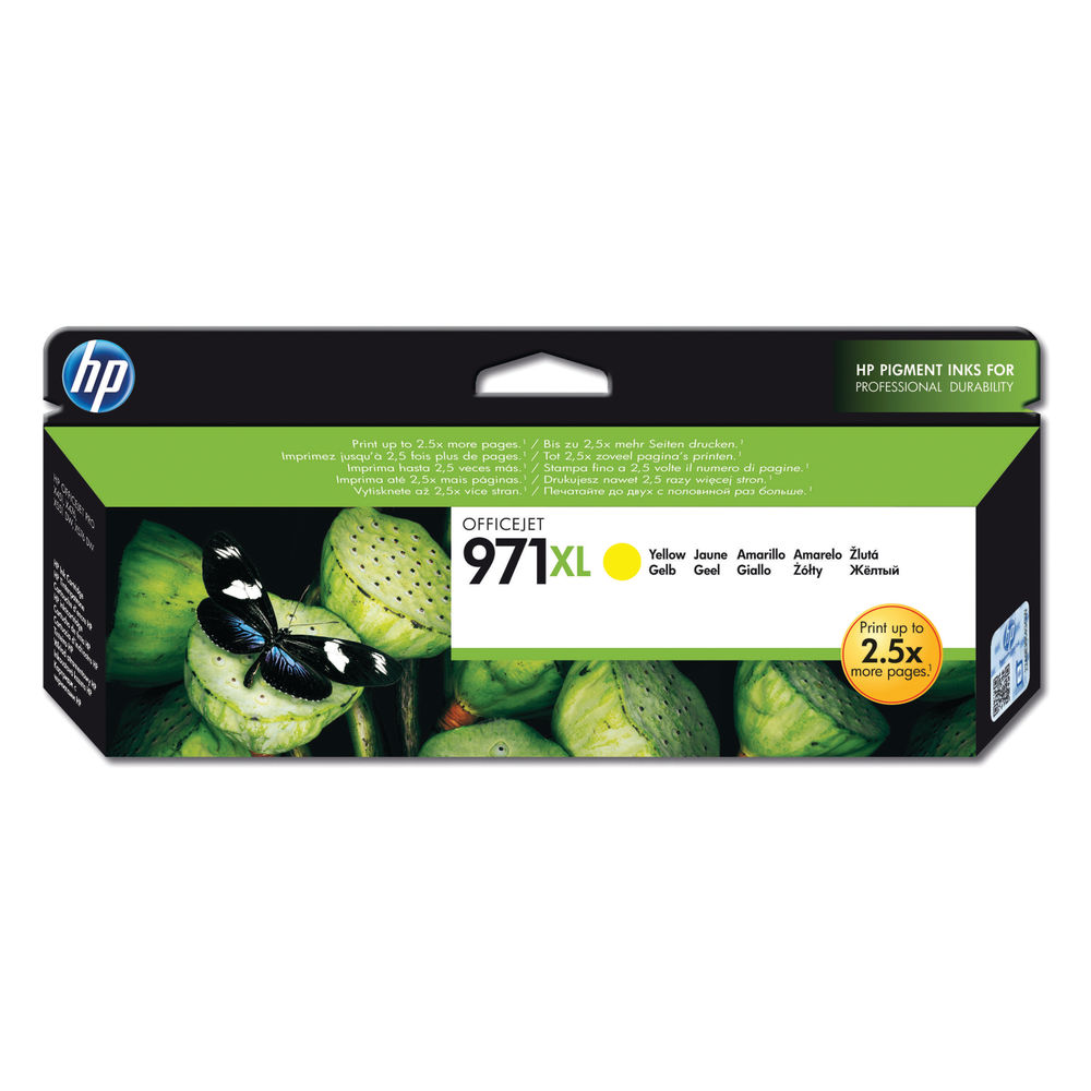 HP 971XL Yellow Ink Cartridge | High Capacity CN628AE