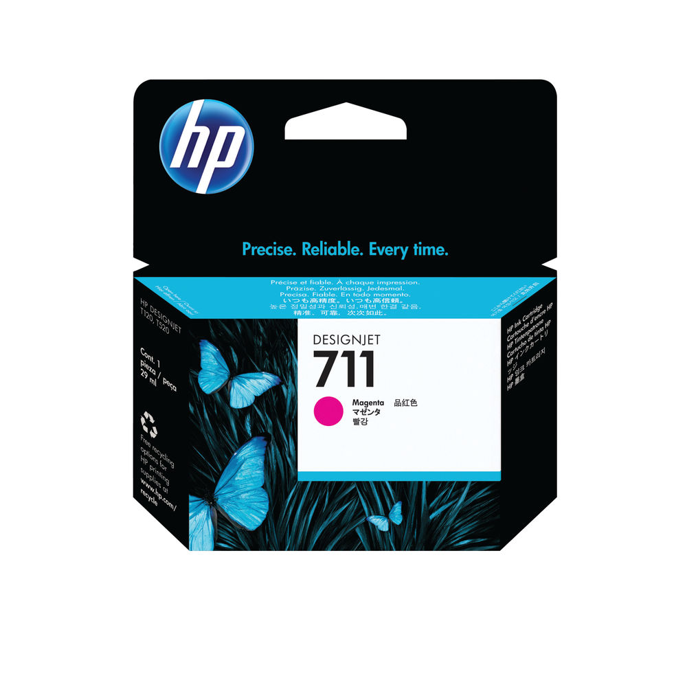 HP 711 Magenta Ink Cartridge 29ml | CZ131A