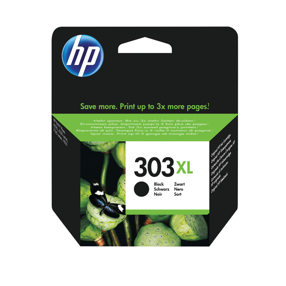 HP 303XL High Capacity Black Ink Cartridge | T6N04AE