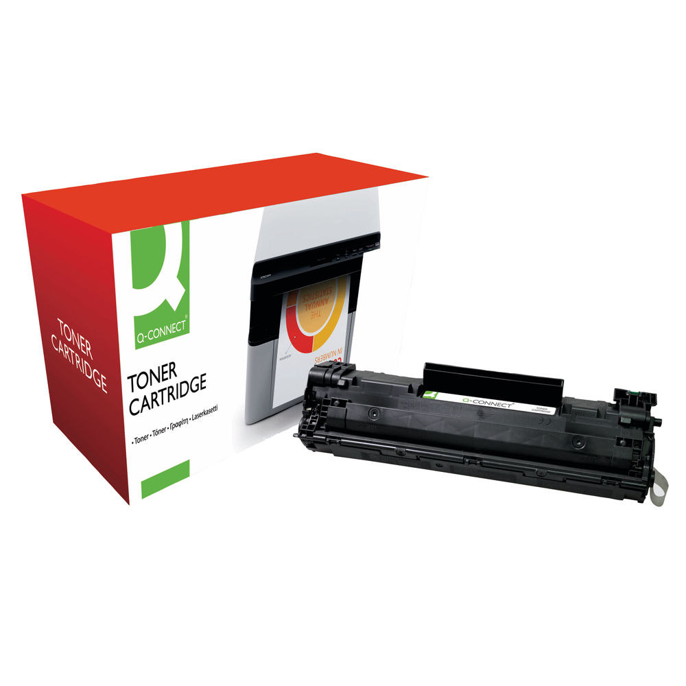 Q-Connect Compatible Solution HP 36A Black Laserjet Toner Cartridge CB436A