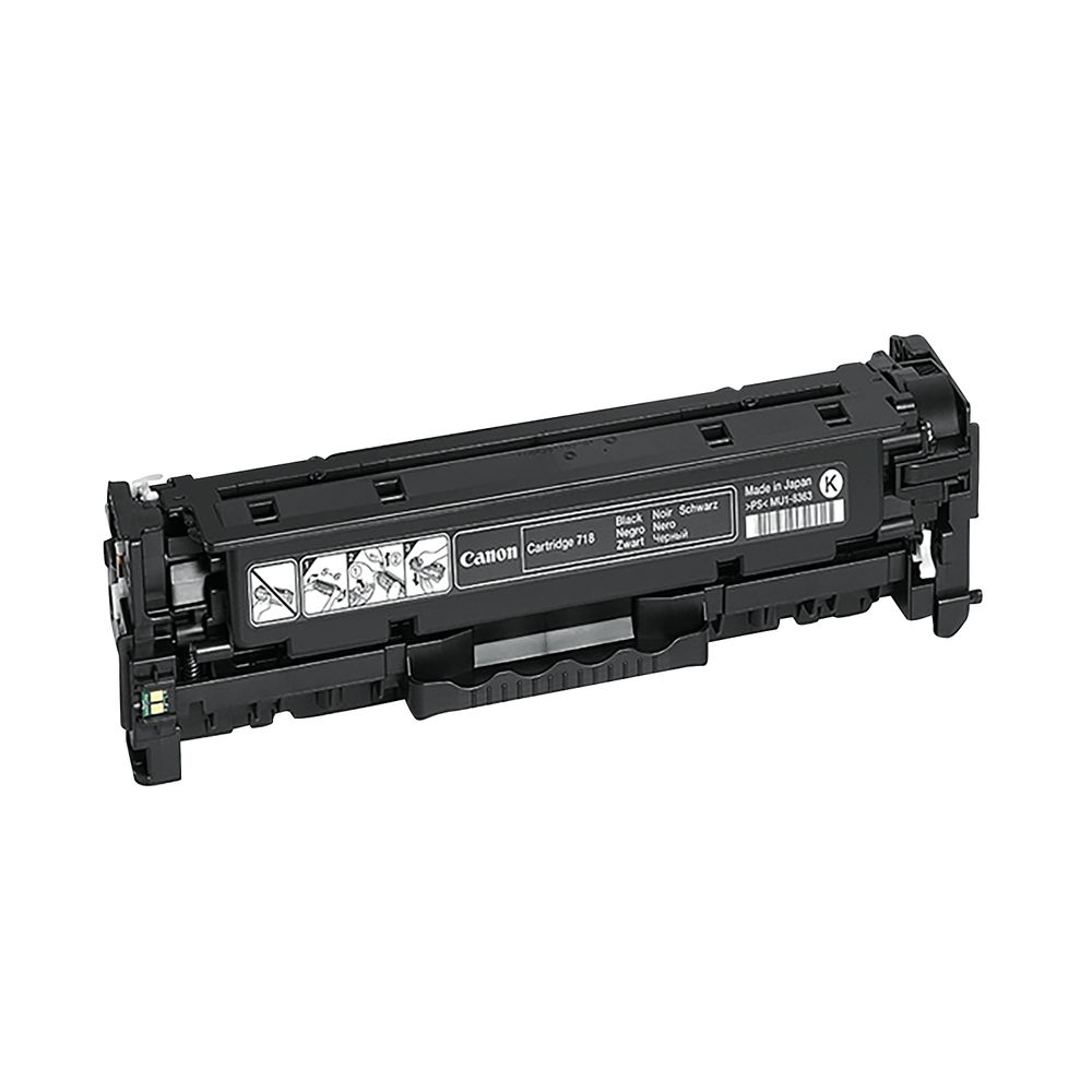 Canon 718K Black Laser Toner Cartridge - 2662B002