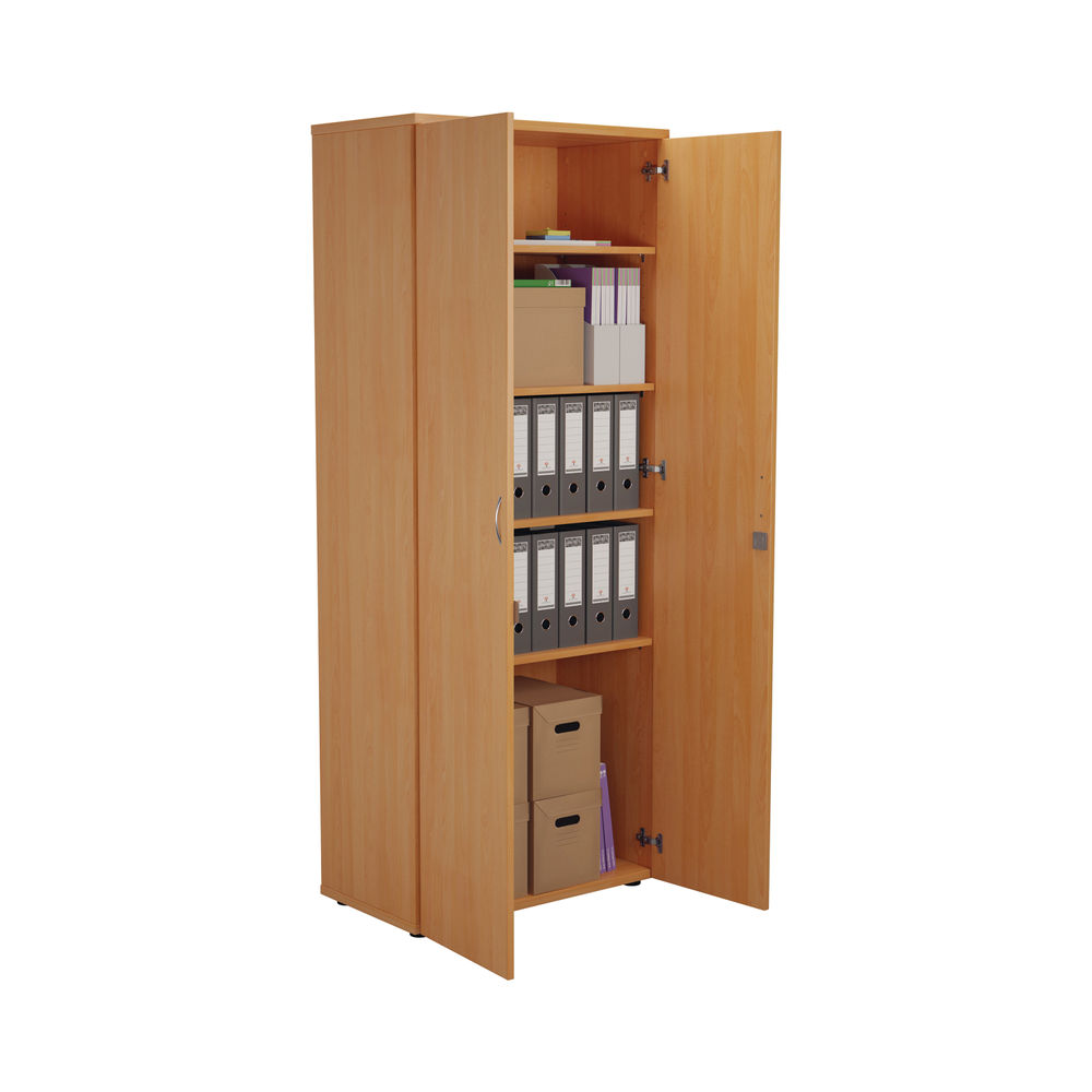 First H2000mm Beech Wooden Storage Cupboard