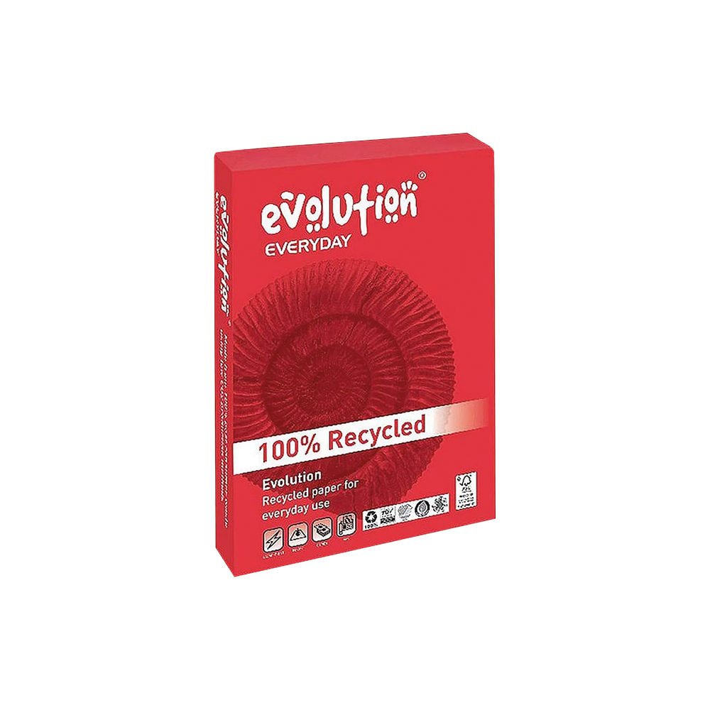 Evolution Everyday A4 White Recycled 80gsm Paper (Pack of 2500)