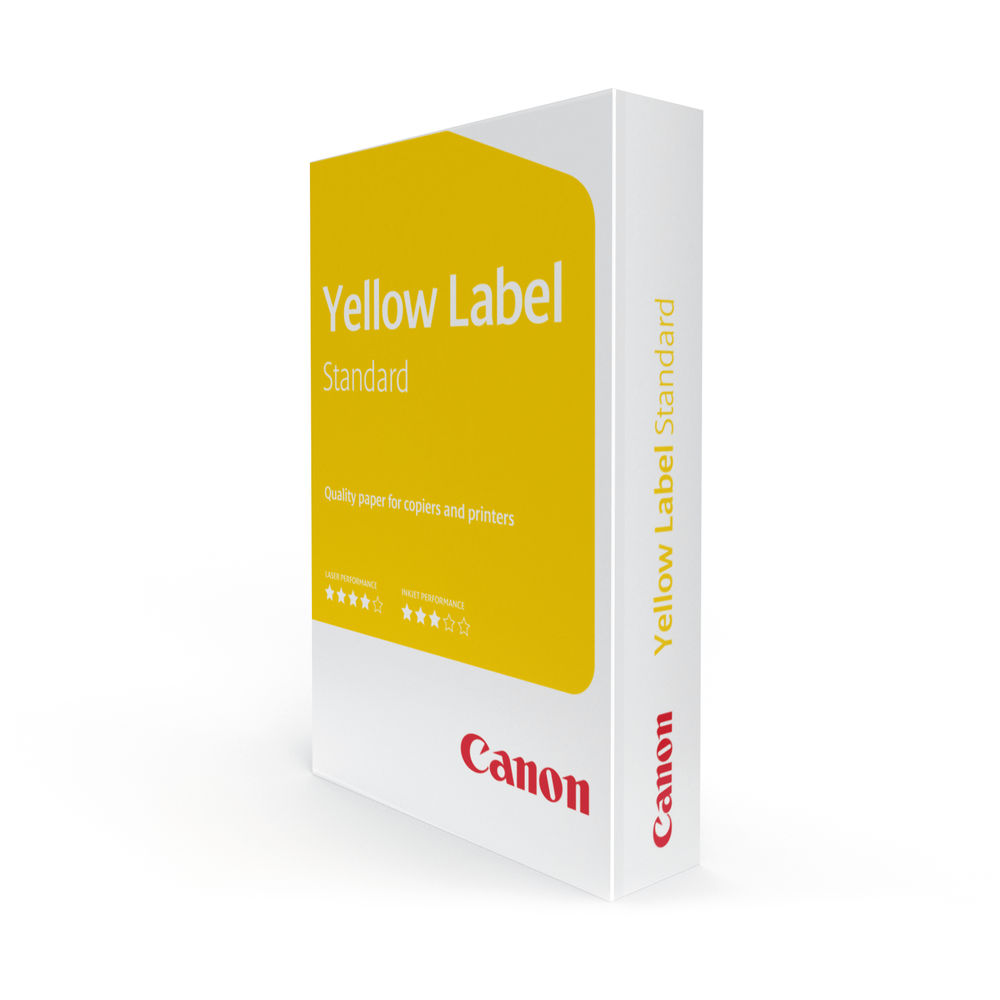 Canon Yellow Label Standard A4 80gsm White Paper (Pack of 2500)