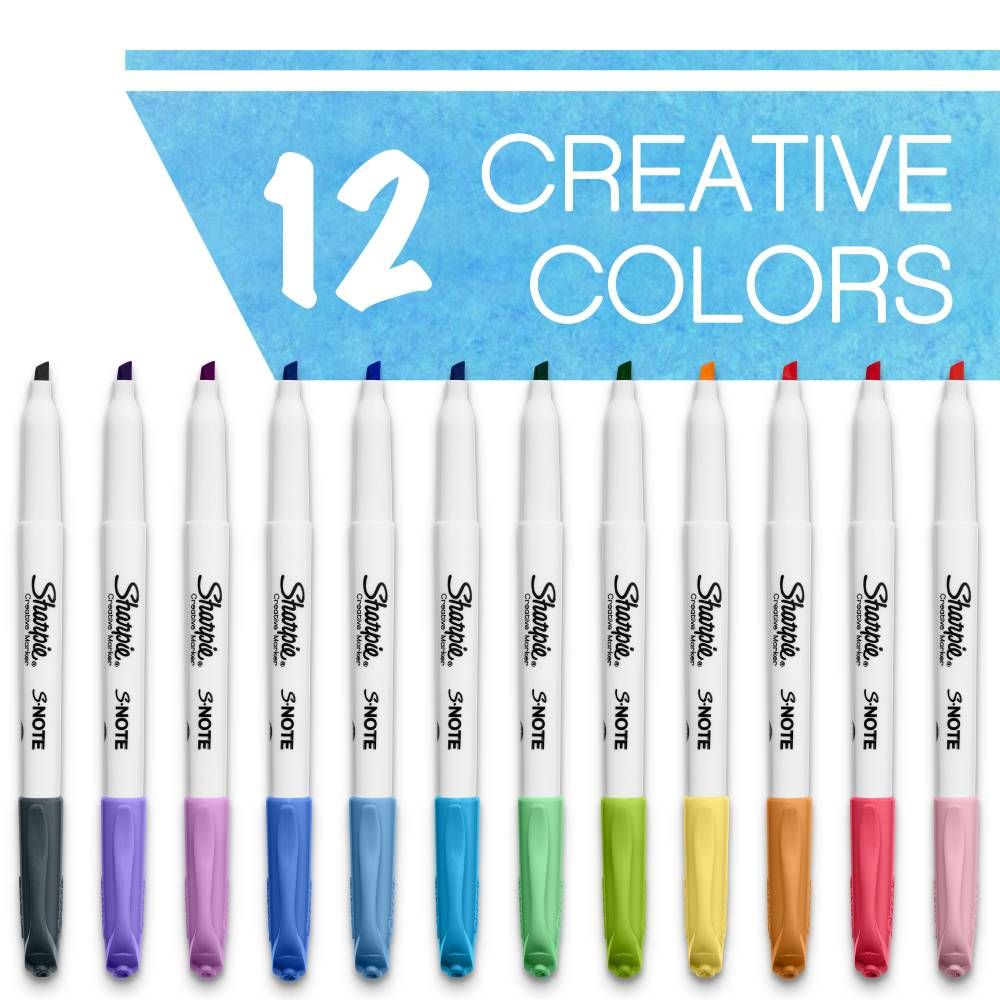 Sharpie S-Note Assorted Creative Markers (Pack of 20)