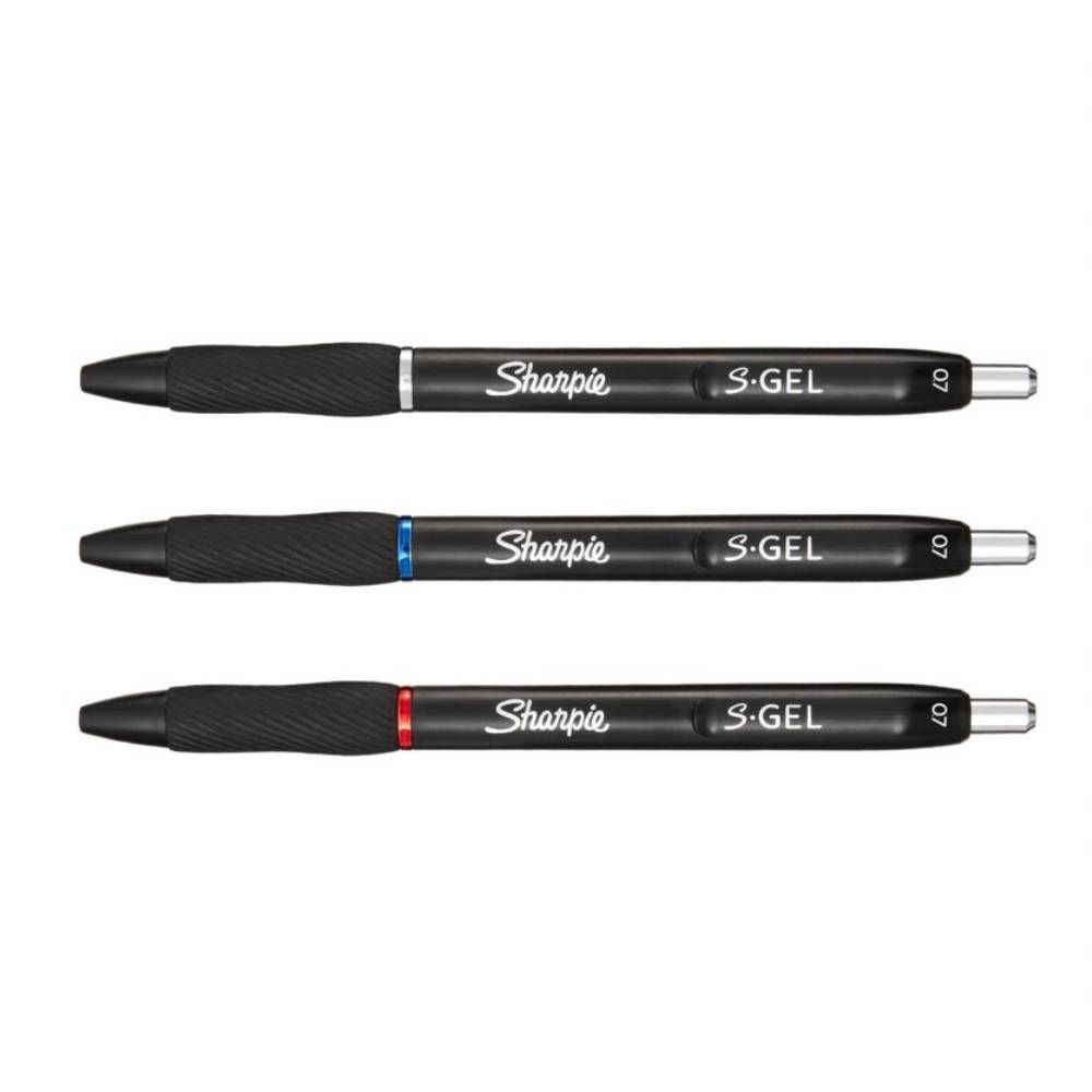 Sharpie S-Gel Blue Medium Gel Pens (Pack of 3)