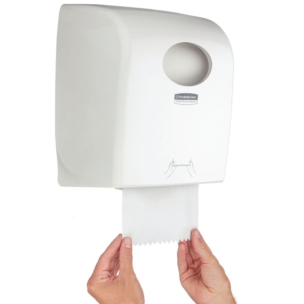 Aquarius Large Roll Rolled Hand Towel Dispenser White