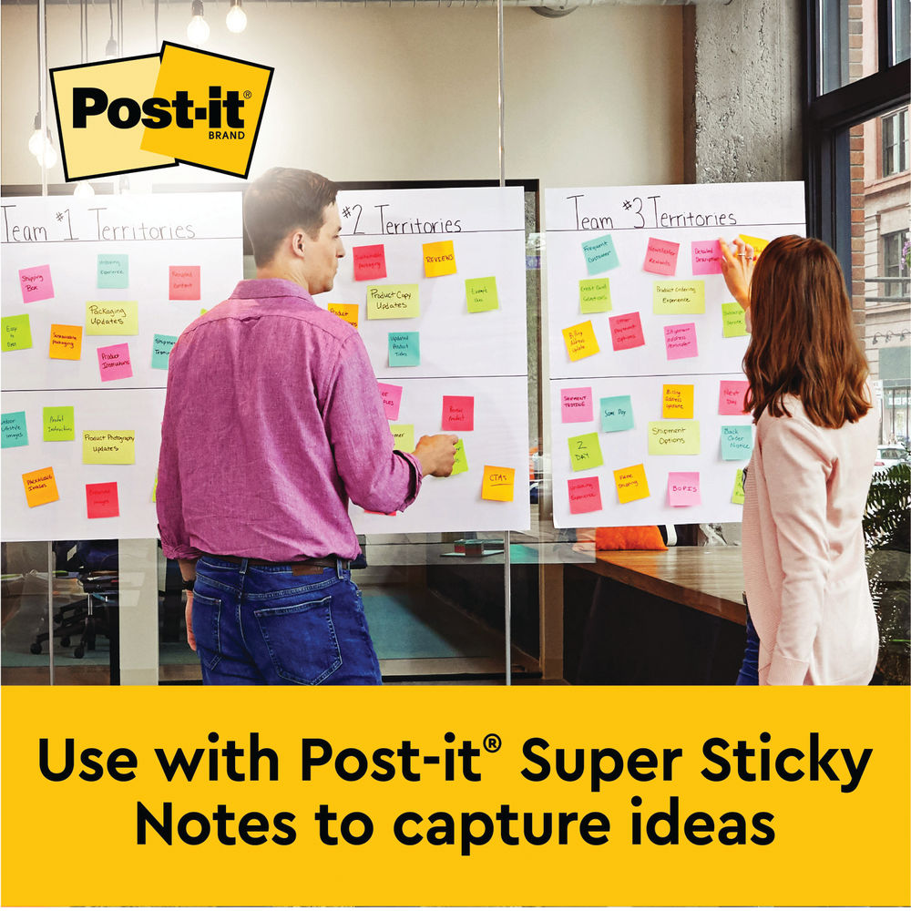 Post-it 635 x 762mm Super Sticky Plain Easel Pads (Pack of 6)