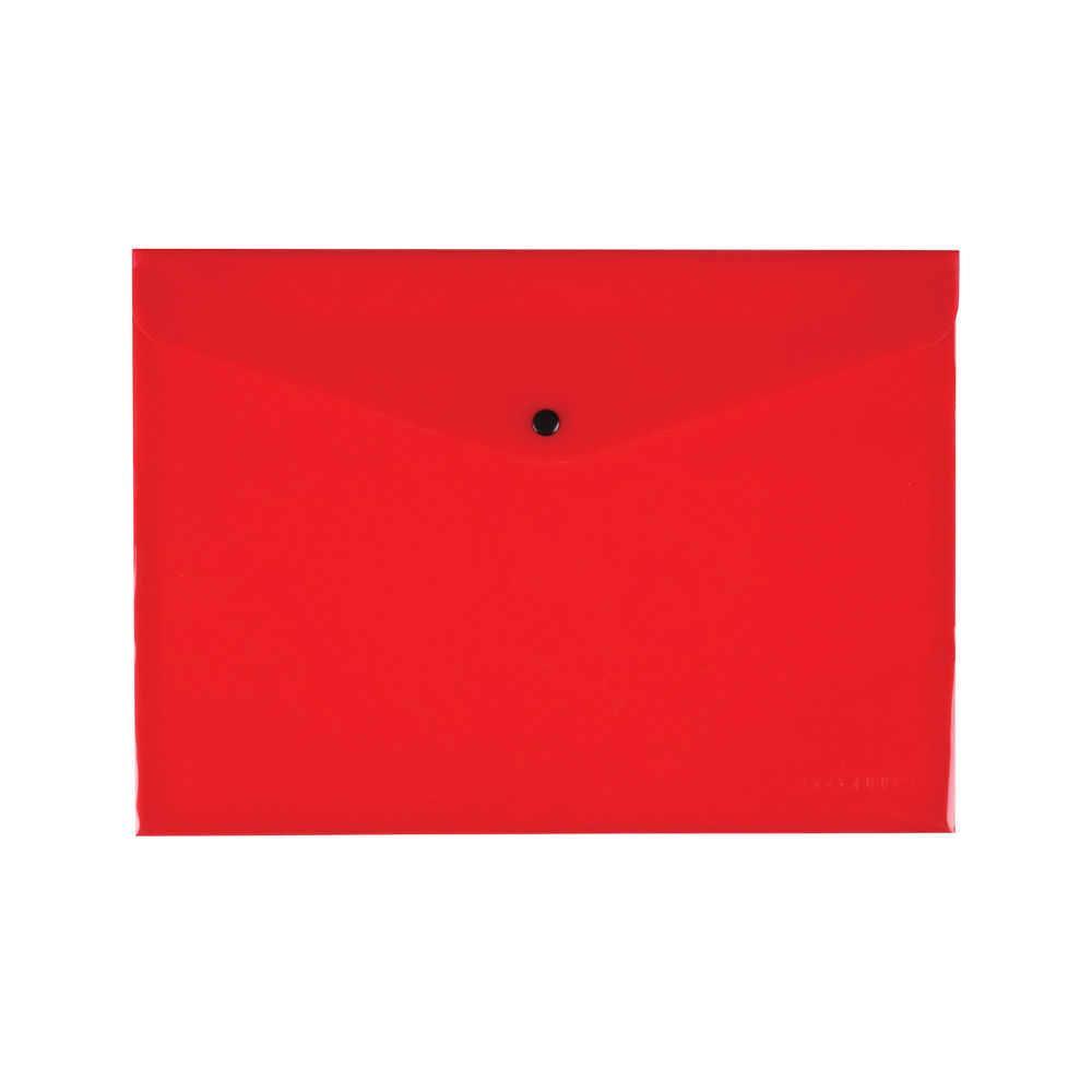 Q-Connect A4 Red Document Folder (Pack of 12)