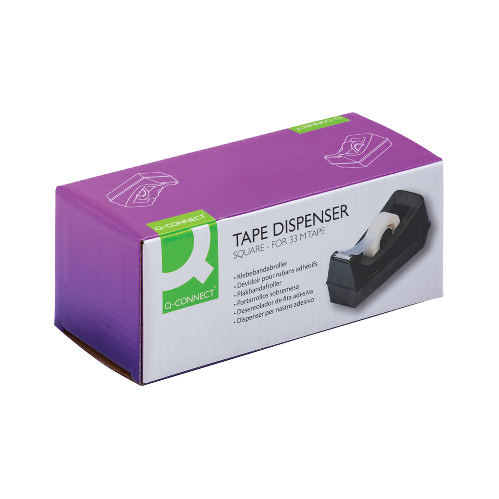 Q-Connect Black Plastic Tape Dispenser