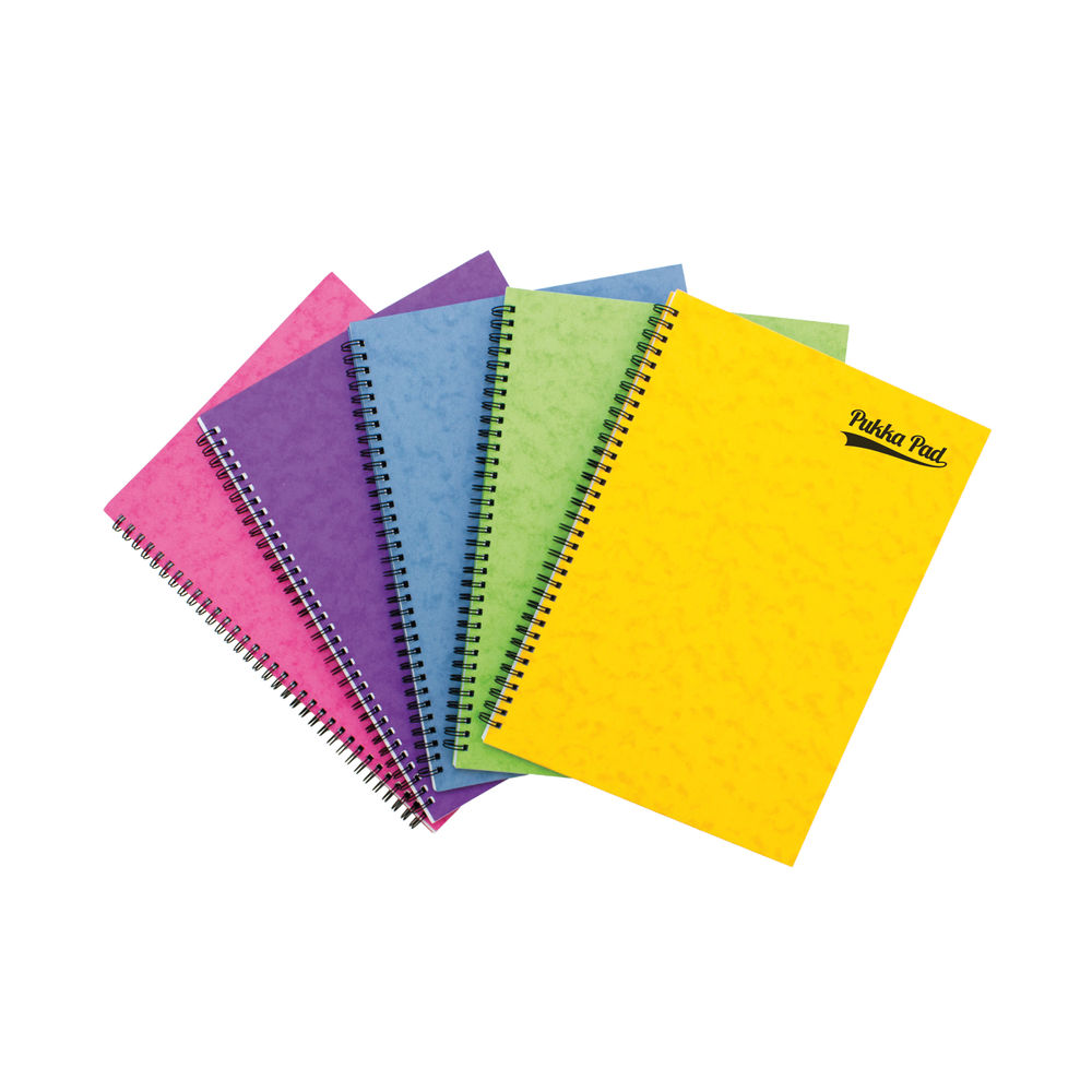 Pukka Pad Notemakers Sidebound A4 Assorted (Pack of 10)