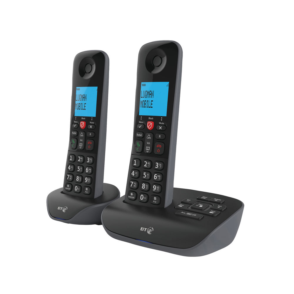 BT Essential DECT TAM Phone Twin Pack