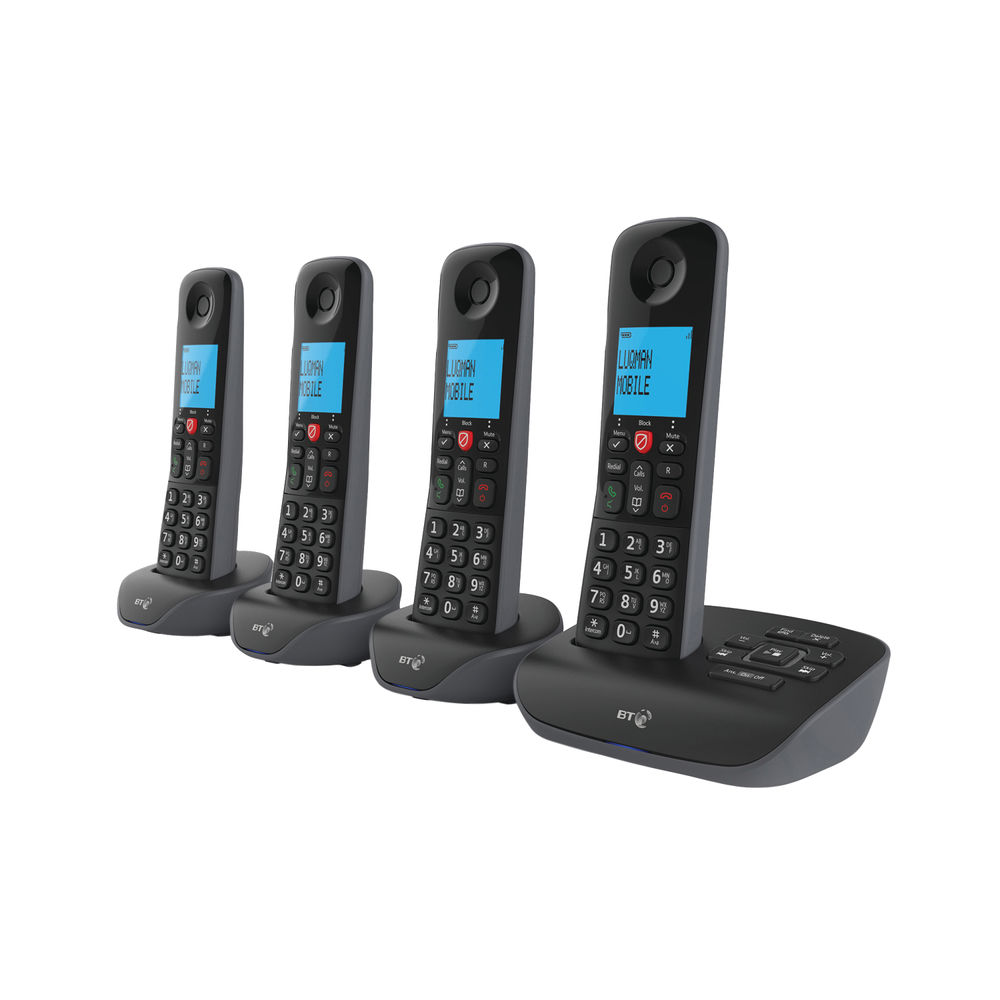 BT Essential DECT TAM Phone (Pack of 4)