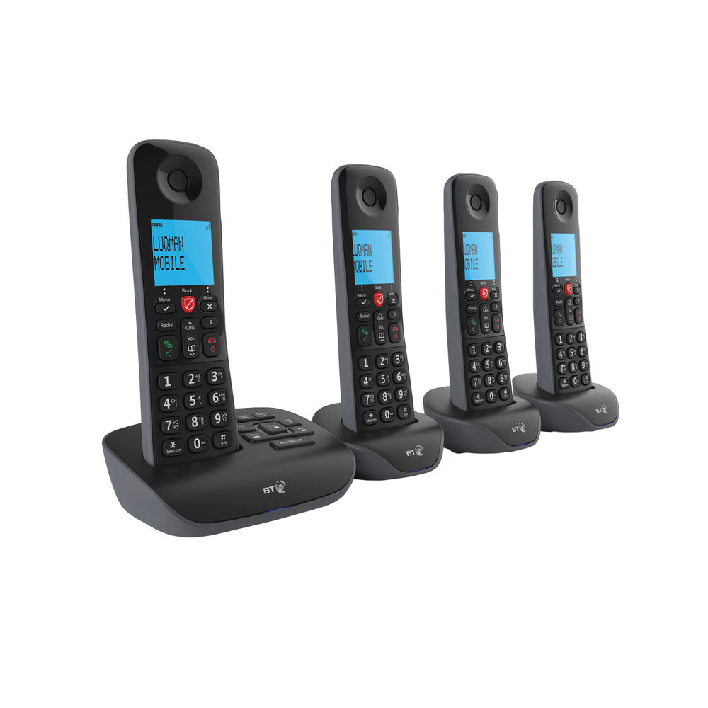 BT Essential DECT TAM Phone (Pack of 4)