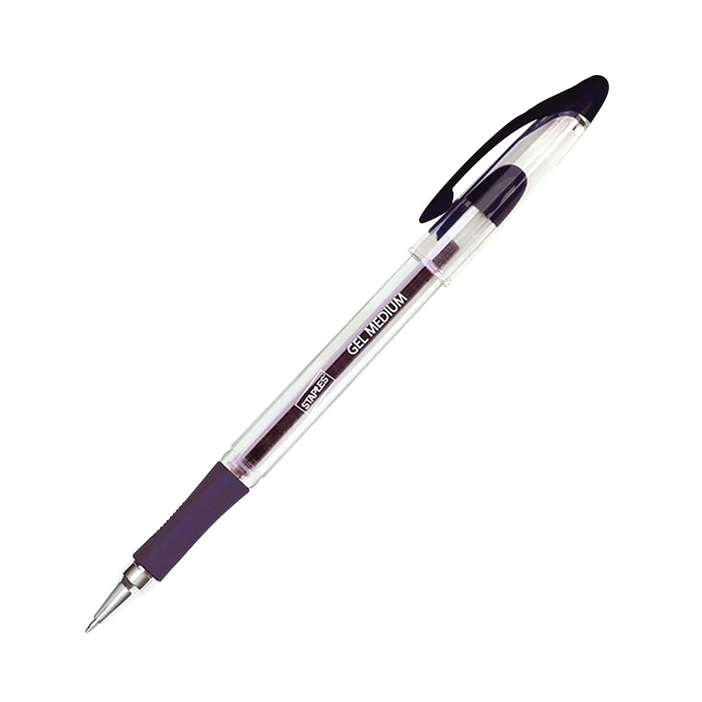 Staples Gel Pens Black (Pack of 12)