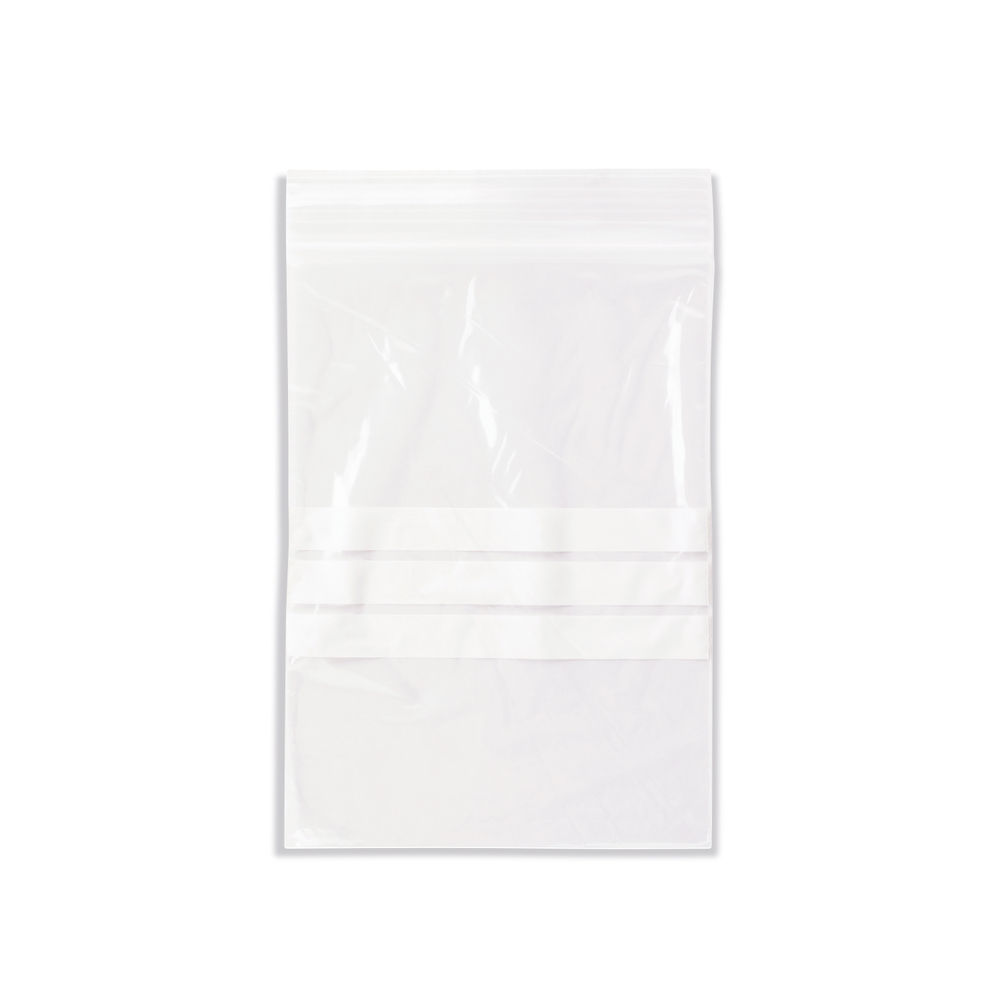 Write-on Resealable Clear Minigrip Bag 100x140mm (Pack of 1000) - GA-125