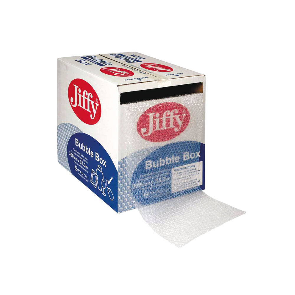 Jiffy Clear Bubble Wrap Roll 300mm x 50m - JB-BOX