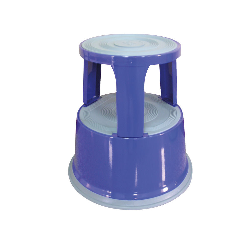 Q Connect Metal Step Stool Blue