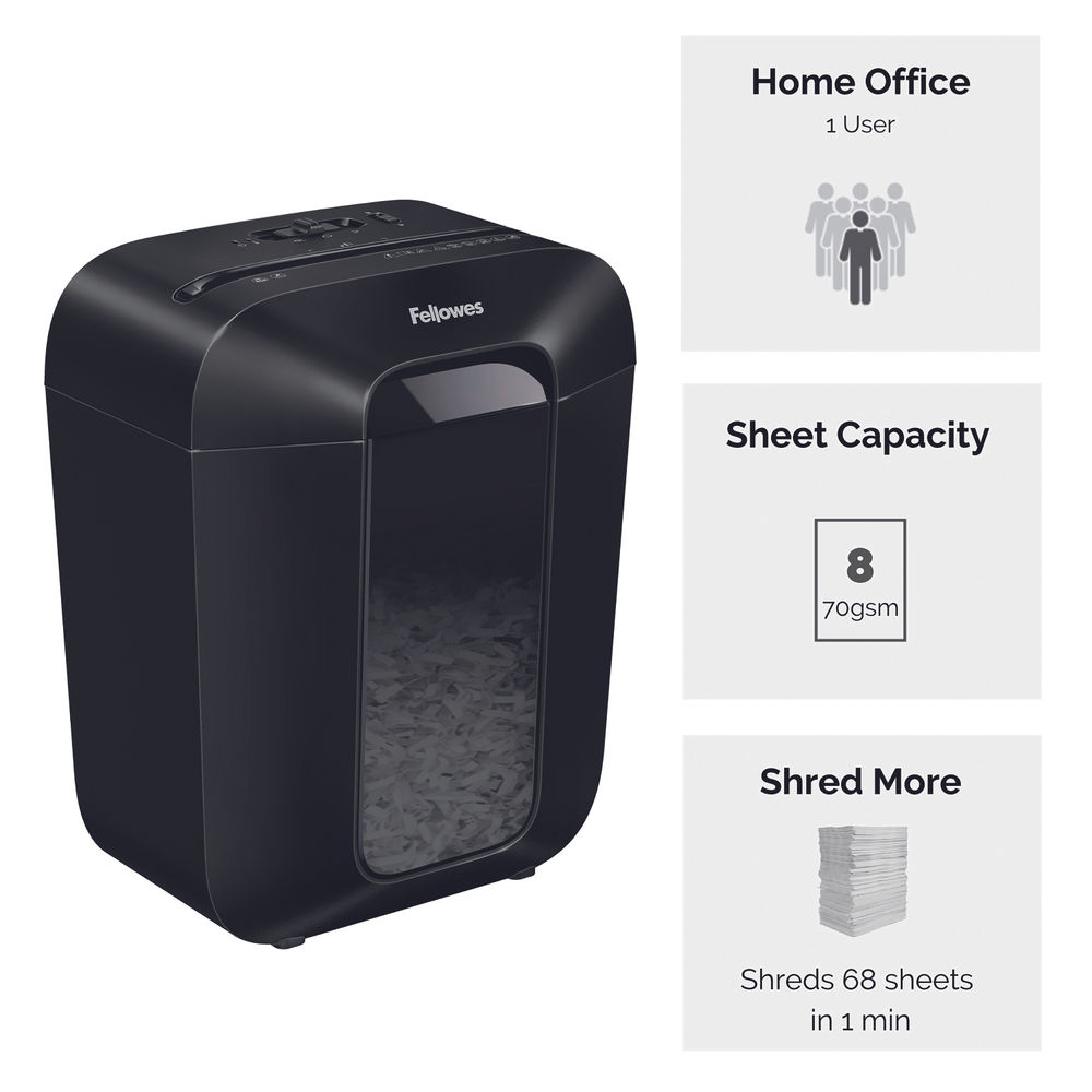 Fellowes Powershred LX45 Cross Cut Shredder 230V