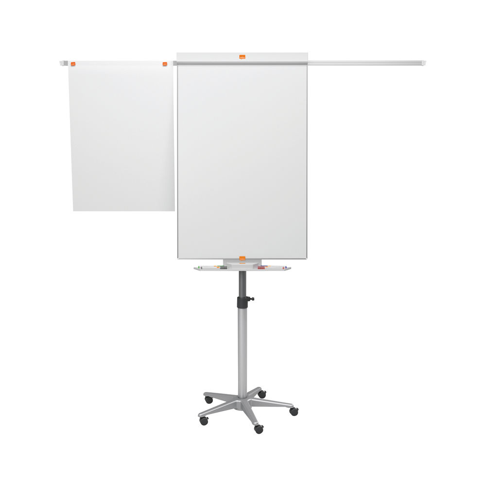 Nobo Piranha Mobile Flipchart and Drywipe Easel Blue/Silver 1901920