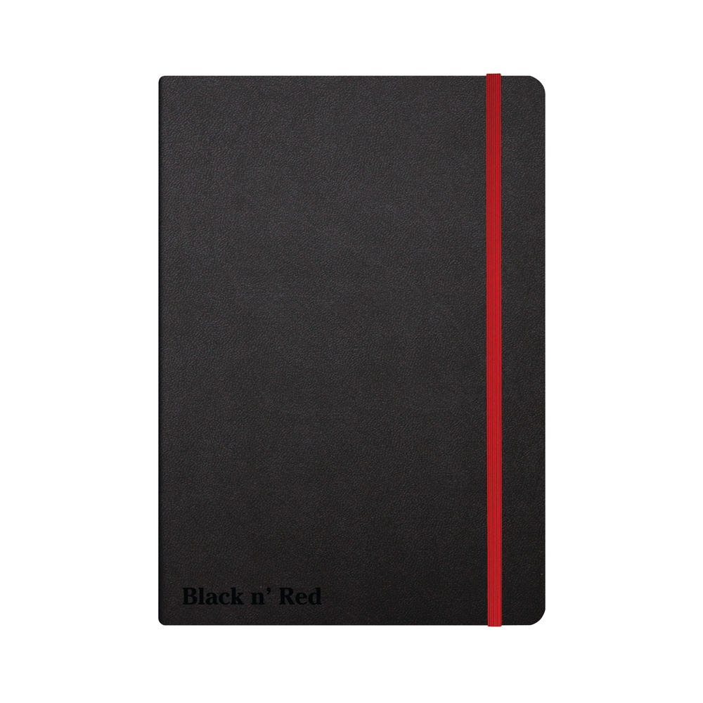 Black n Red A5 Casebound Hardback Notebook - 400033673
