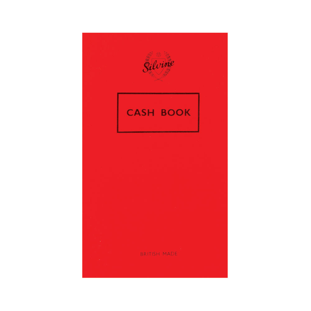 Silvine Cash 159x95mm Book Red Pack of 24 | 042C-T
