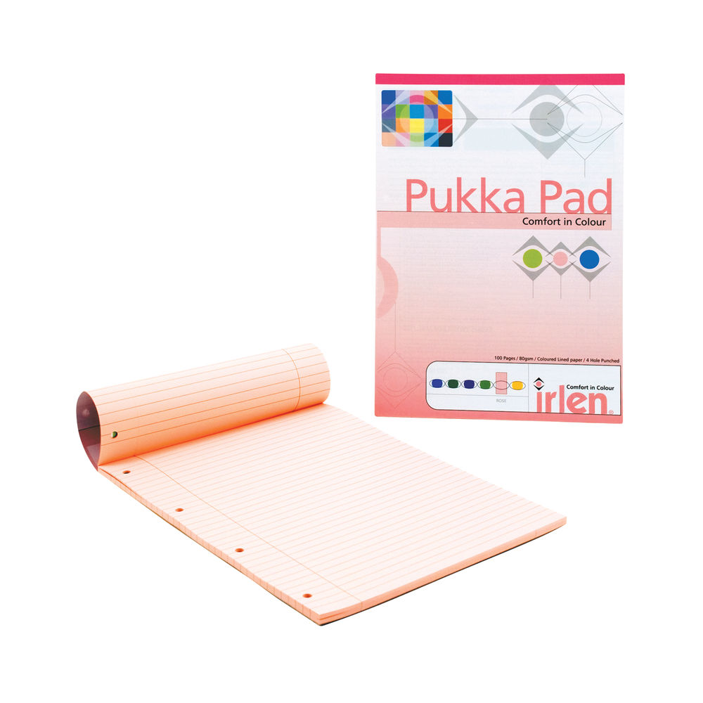 Pukka Pad A4 Refill Pad Rose (Pack of 6)