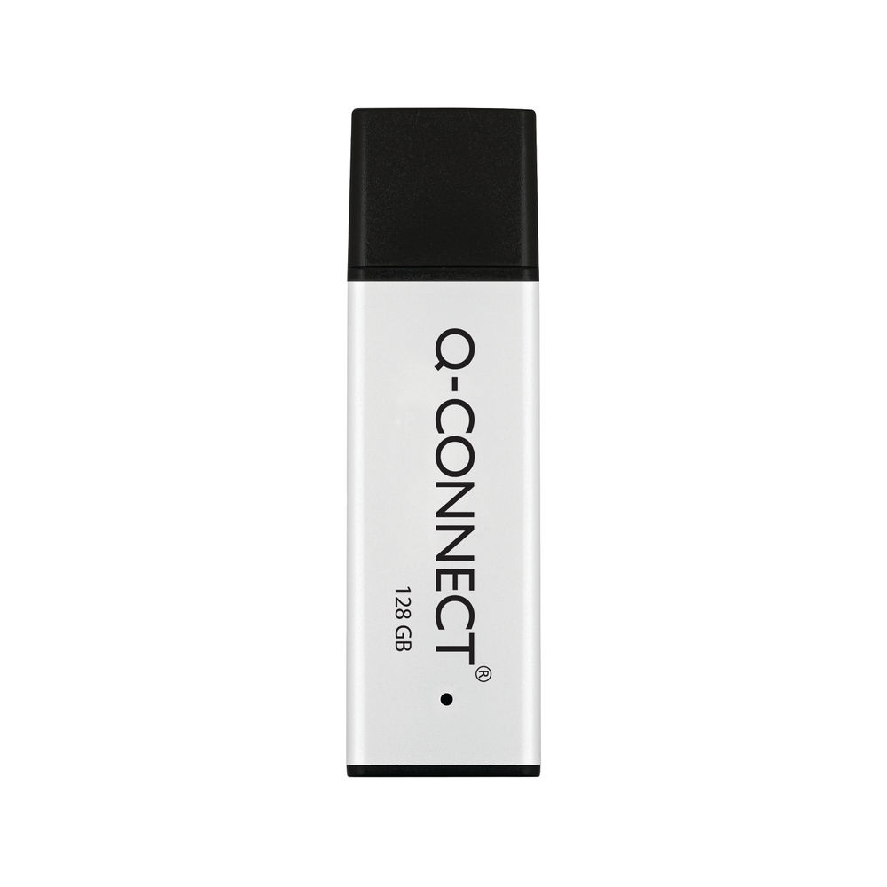 Q-Connect Black/Silver USB 3.0 High Performance 128GB Flash Drive