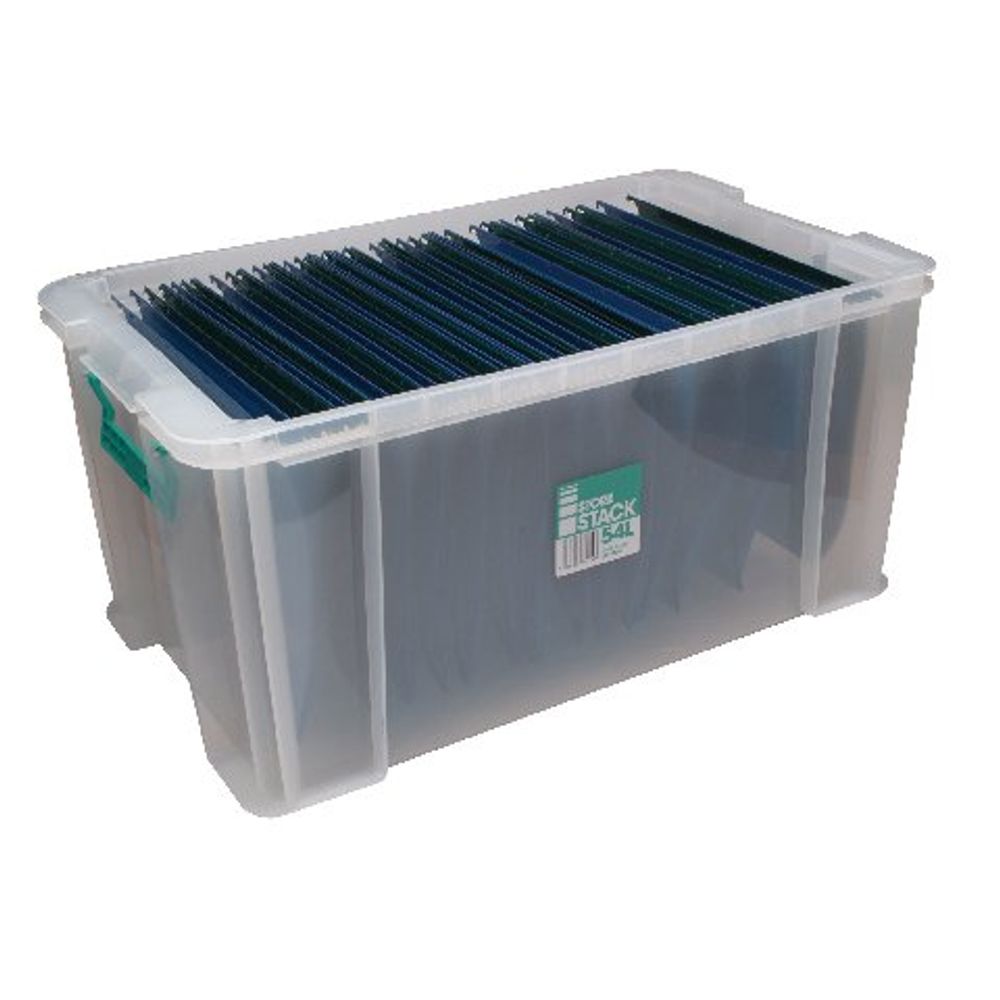 StoreStack 54L Clear Storage Box