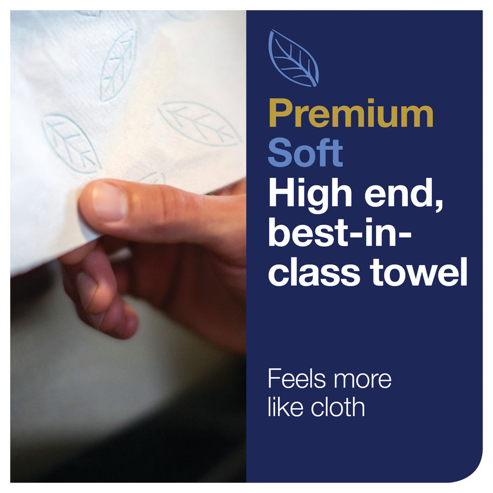 Tork Xpress H2 White 2-Ply Multifold Hand Towels (Pack of 21)
