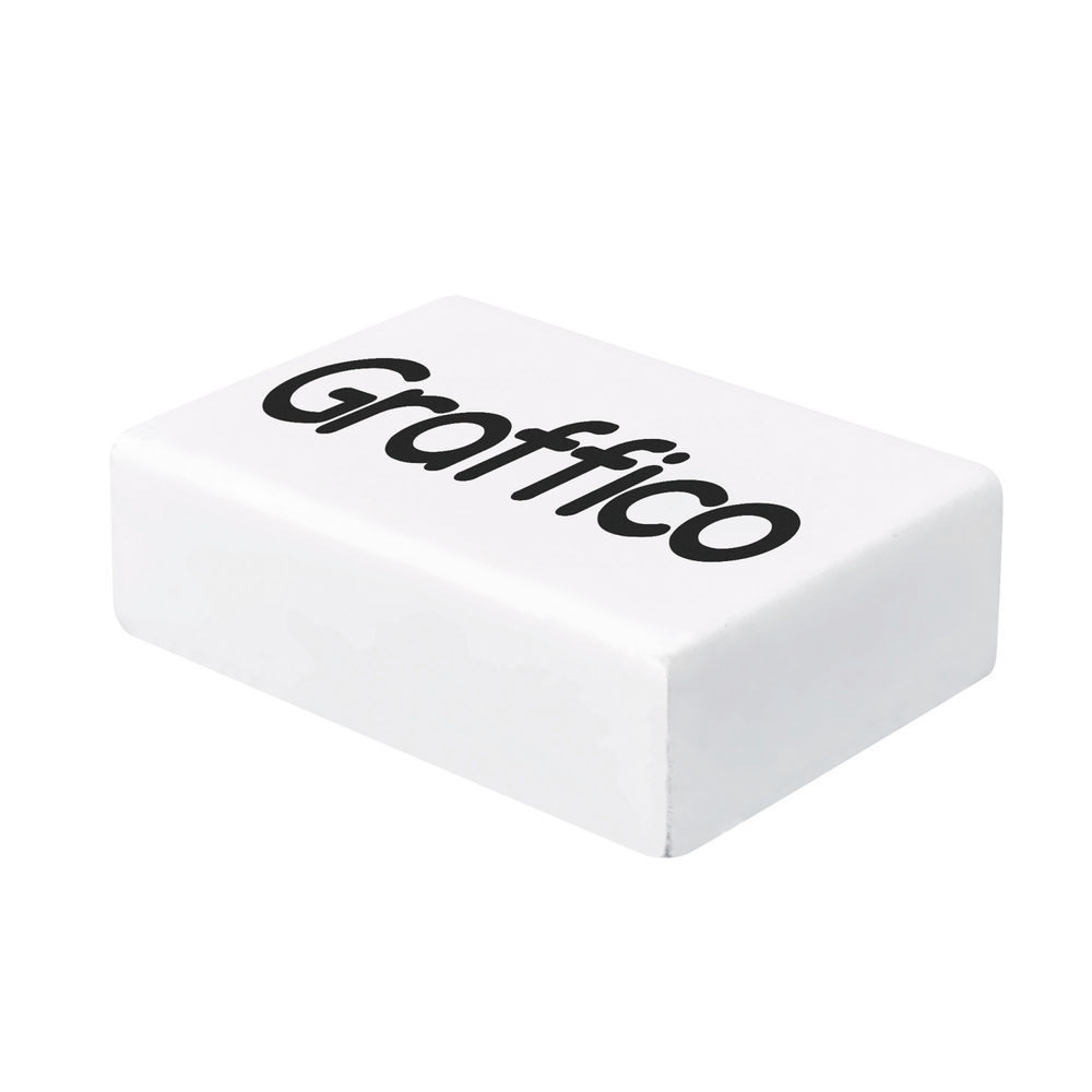 Graffico Plastic Eraser White (Pack of 45) EN05992